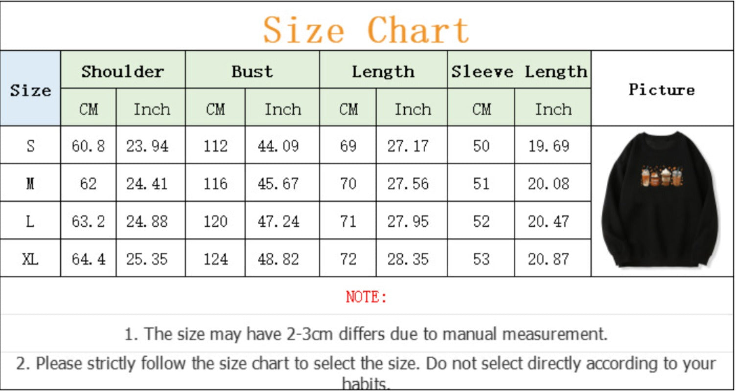 Wholesale Thanksgiving Sweatshirt Pumpkin Coffee Cup 3D Printed Round Neck Sweatshirt